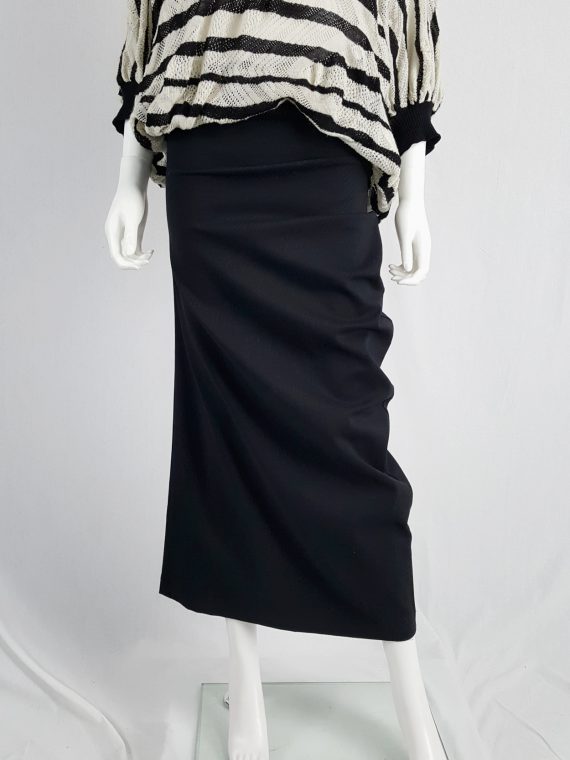 vintage Comme des Garcons Robe de chambre black curved skirt AD 1999133918