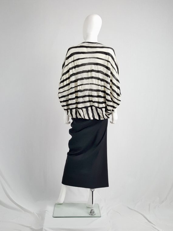 vintage Comme des Garcons Robe de chambre black curved skirt AD 1999134205
