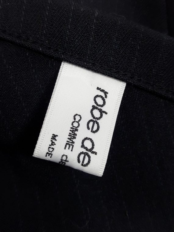 vintage Comme des Garcons Robe de chambre black curved skirt AD 1999134706