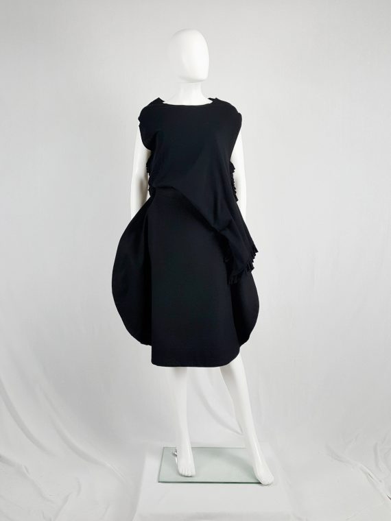 vintage Comme des Garcons black 2D circle skirt fall 2012 130733