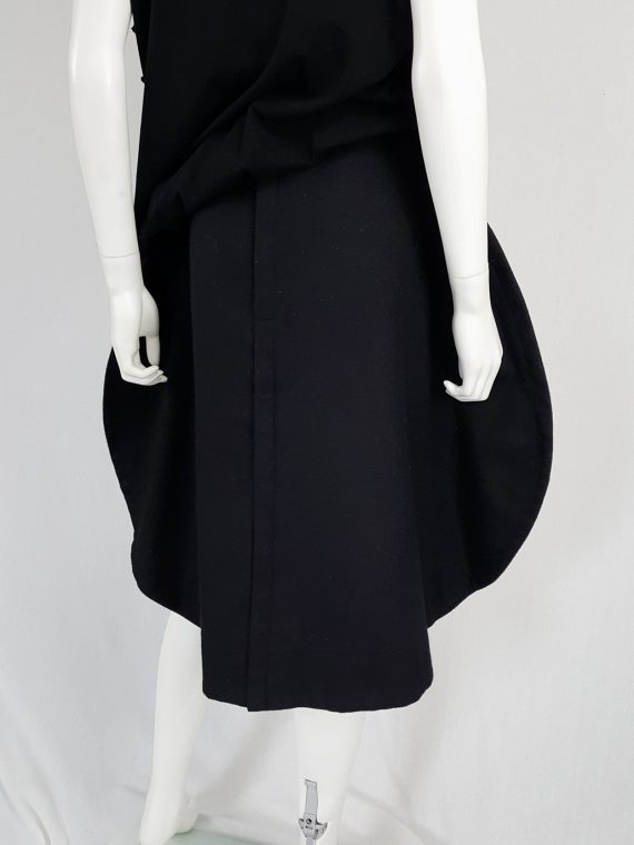 vintage Comme des Garcons black 2D circle skirt fall 2012 131237