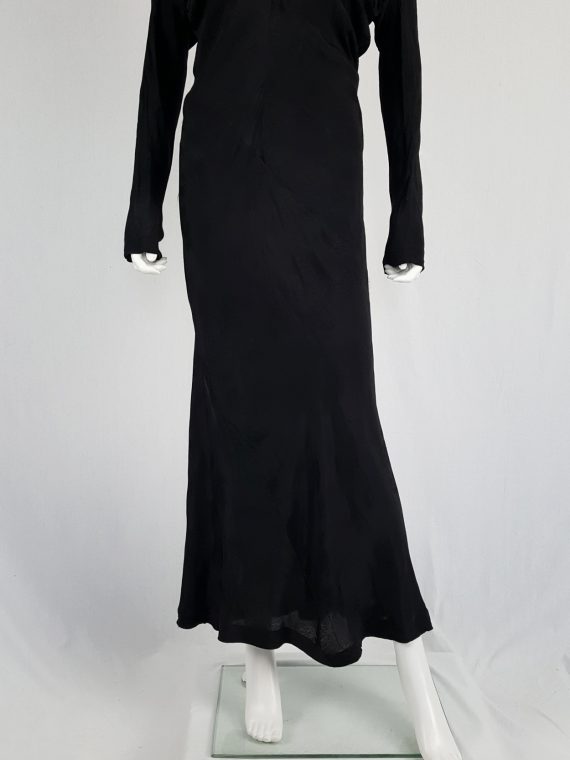 vintage Comme des Garcons black batwing maxi dress fall 1993 112812