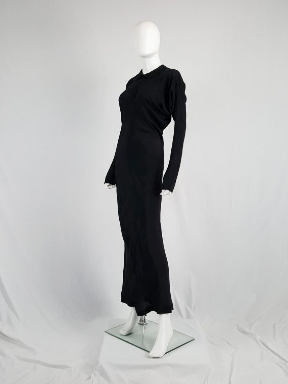 vintage Comme des Garcons black batwing maxi dress fall 1993 112910