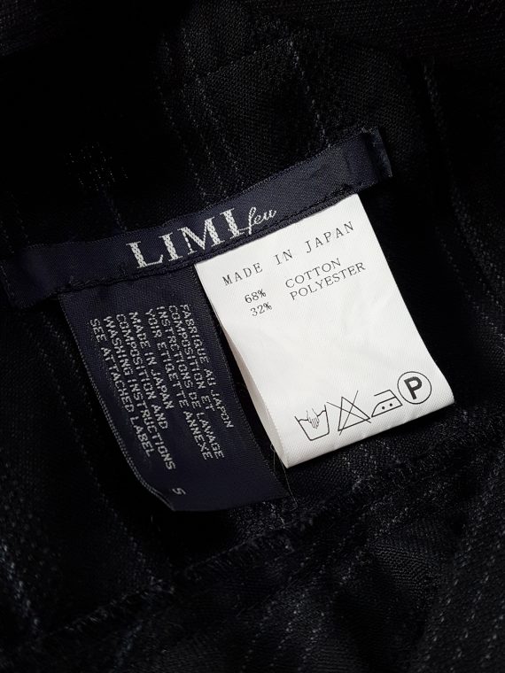 vintage Limi Feu black backless waistcoat with ruffled bottom 164151