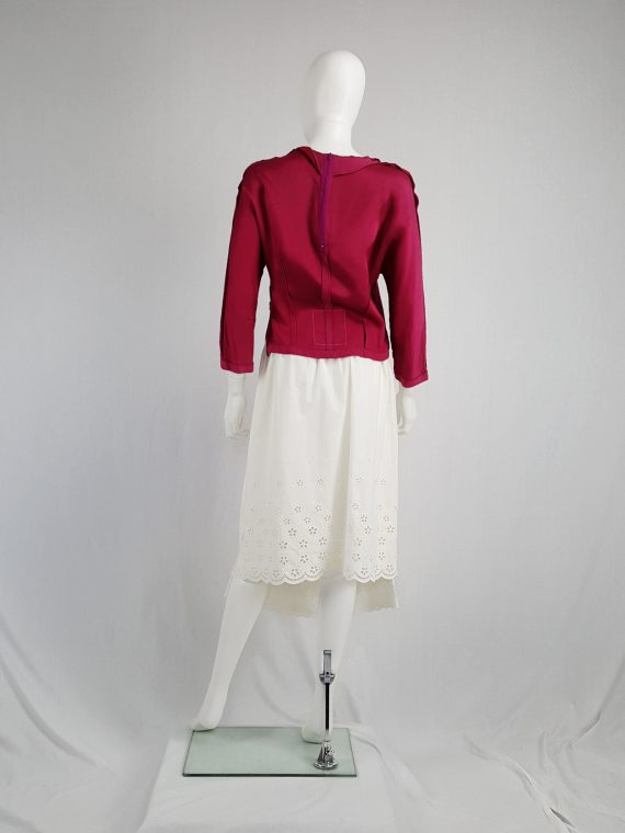 vintage Maison Martin Margiela artisanal white skirt made of underskirts spring 2004 135546