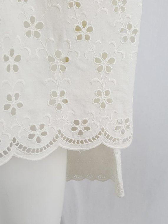 vintage Maison Martin Margiela artisanal white skirt made of underskirts spring 2004 135656
