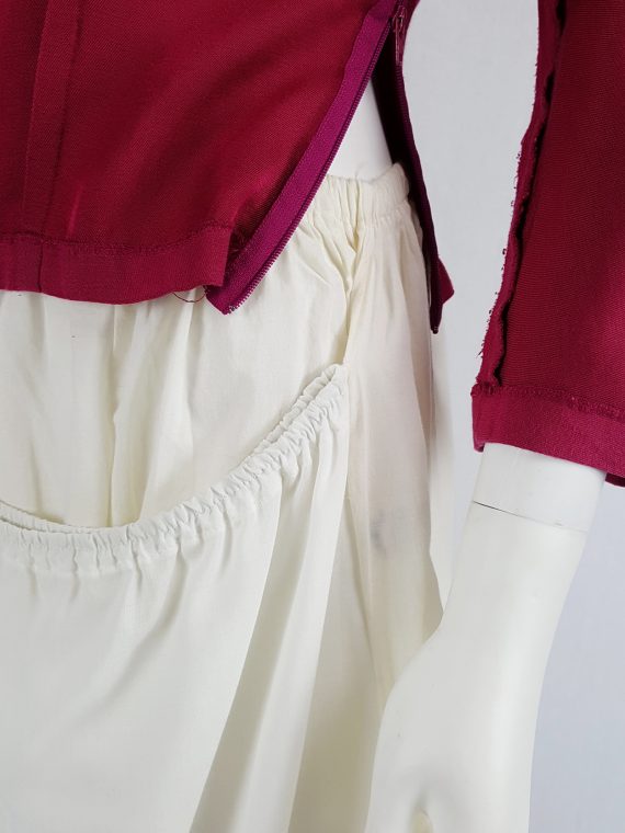 vintage Maison Martin Margiela artisanal white skirt made of underskirts spring 2004 140110