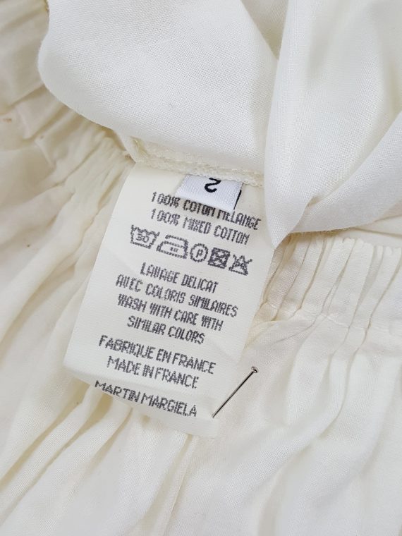 vintage Maison Martin Margiela artisanal white skirt made of underskirts spring 2004 140400