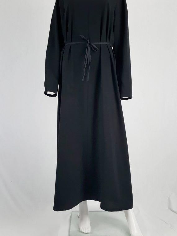 vintage Maison Martin Margiela black backwards maxi dress spring 1999 134106