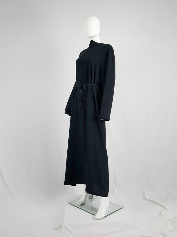 vintage Maison Martin Margiela black backwards maxi dress spring 1999 134201