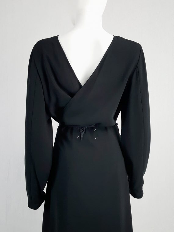vintage Maison Martin Margiela black backwards maxi dress spring 1999 135613