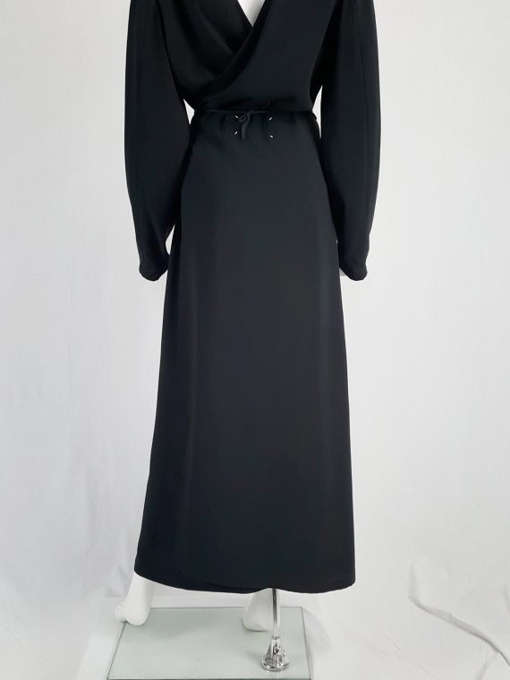 vintage Maison Martin Margiela black backwards maxi dress spring 1999 135730