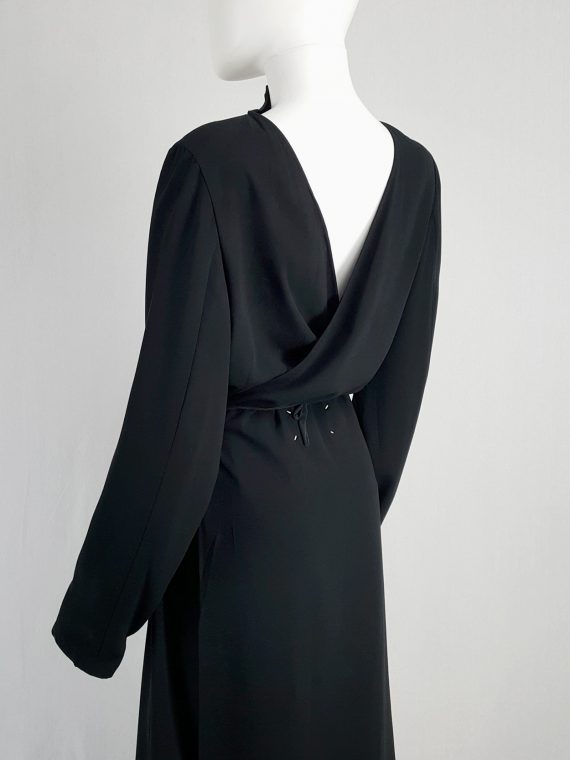 vintage Maison Martin Margiela black backwards maxi dress spring 1999 135914(0)