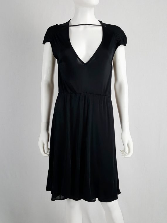 vintage Maison Martin Margiela black dress with strap across the chest spring 2007 151857