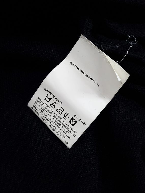 vintage Maison Martin Margiela black jumper with 4 sleeves fall 2007 153746(0)