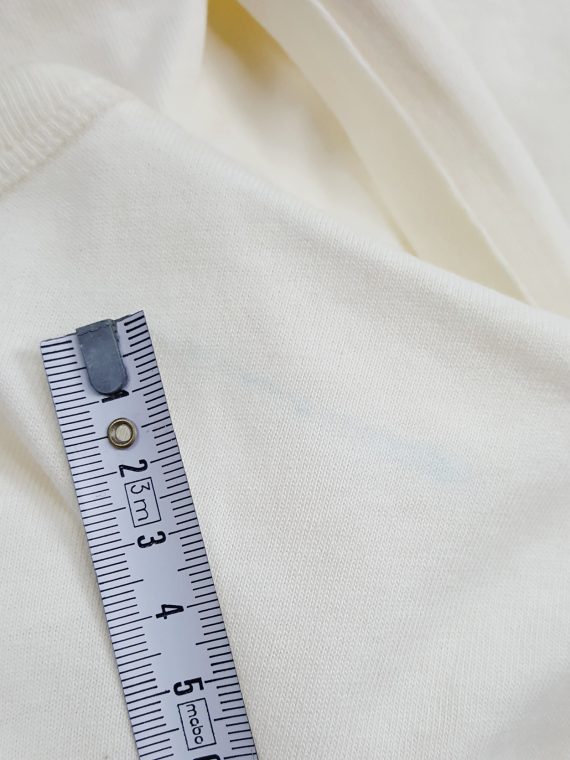 vintage Maison Martin Margiela white t-shirt with extra fabric flaps spring 2012 160603