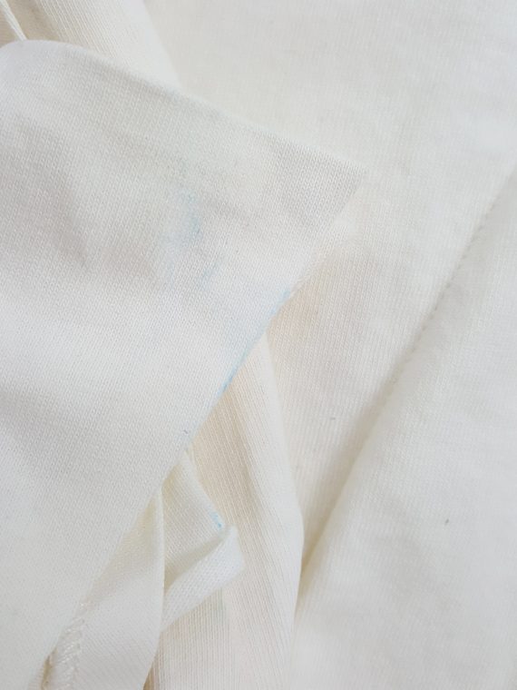 vintage Maison Martin Margiela white t-shirt with extra fabric flaps spring 2012 160610