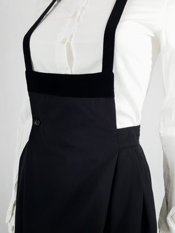 vintage archival Comme des Garcons black apron dress AD 1988120102