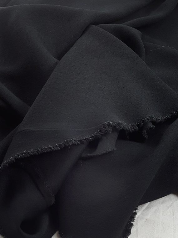 Maison Martin Margiela black sleeveless dress with circular hem — spring 2002
