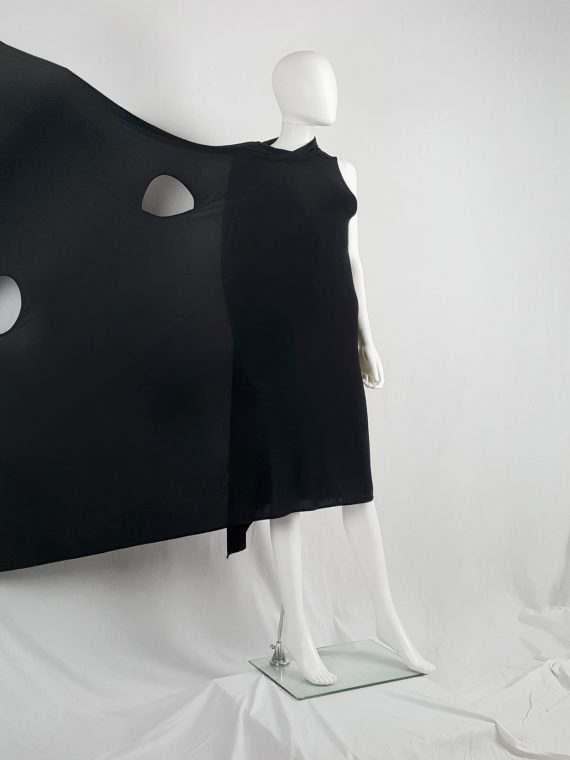 vaniitas vintage Ann Demeulemeester black triple wrapped dress spring 1998 151338(0)