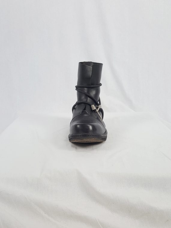 vaniitas vintage Dirk Bikkembergs black mountaineering boots with metal heel 1990S140112(0)