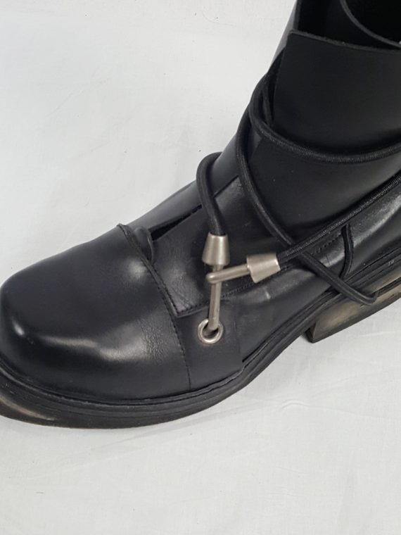 vaniitas vintage Dirk Bikkembergs black mountaineering boots with metal heel 1990S140404