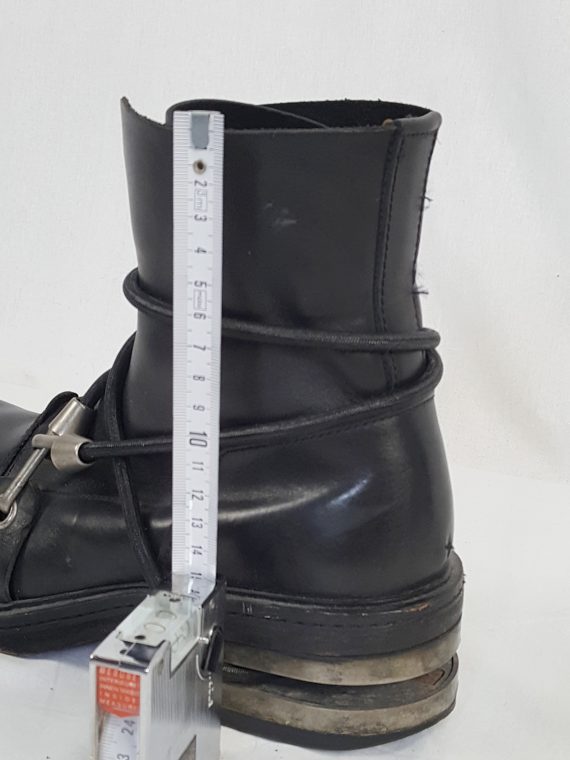 vaniitas vintage Dirk Bikkembergs black mountaineering boots with metal heel 1990S140603(0)