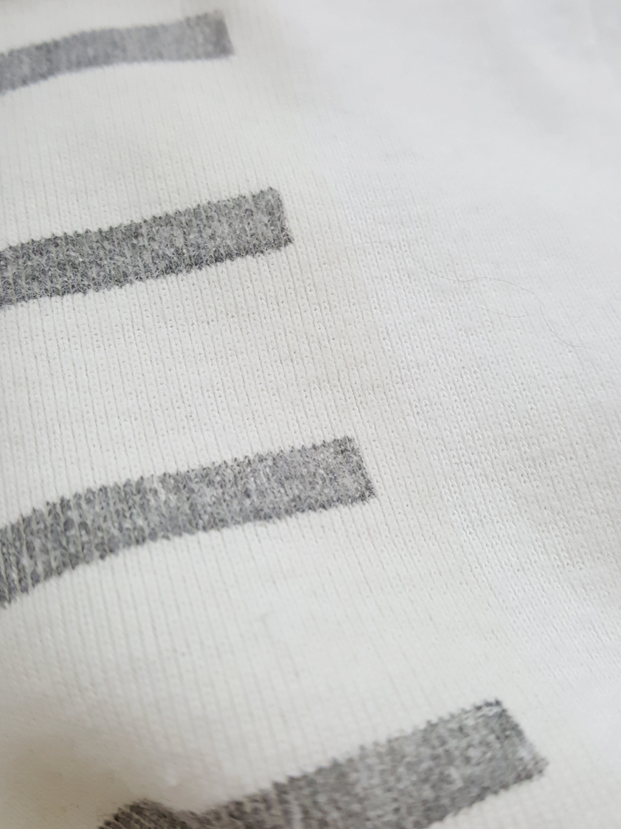 Maison Martin Margiela artisanal t-shirt with striped print — spring ...