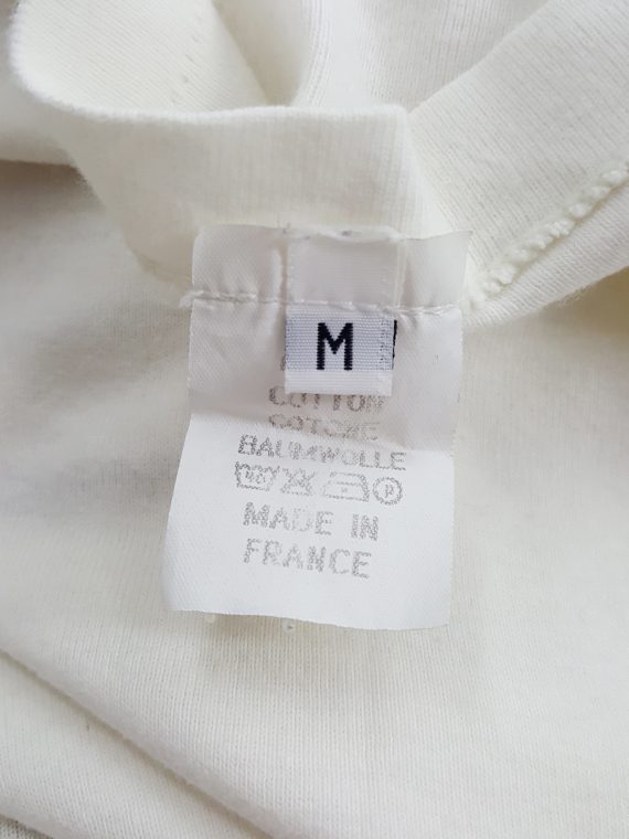 vaniitas vintage Maison Martin Margiela artisanal t-shirt with striped print spring 1999 134858