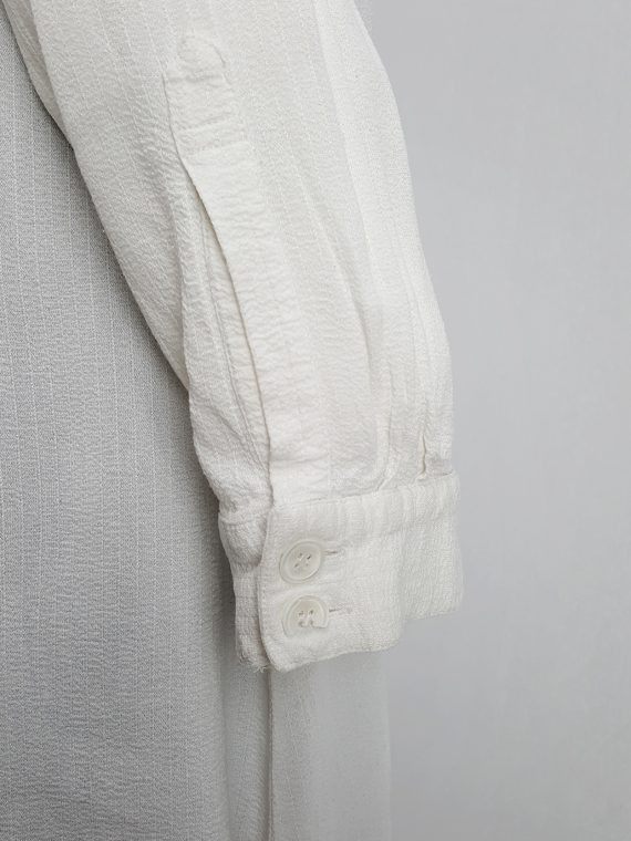 vaniitas archival Ann Demeulemeester white draped oversized shirt runway spring 1994 164101