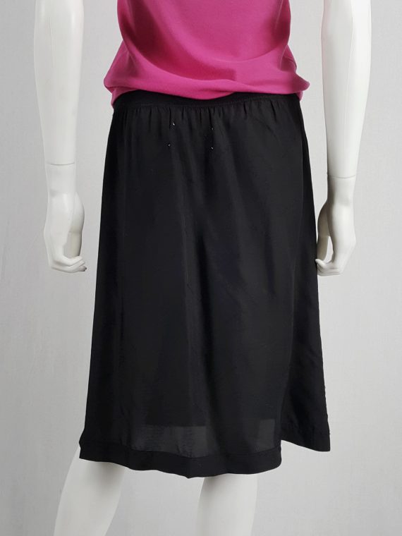 vaniitas vintage Maison Martin Margiela black lining skirt creation de Paris runway spring 1995 152207(0)