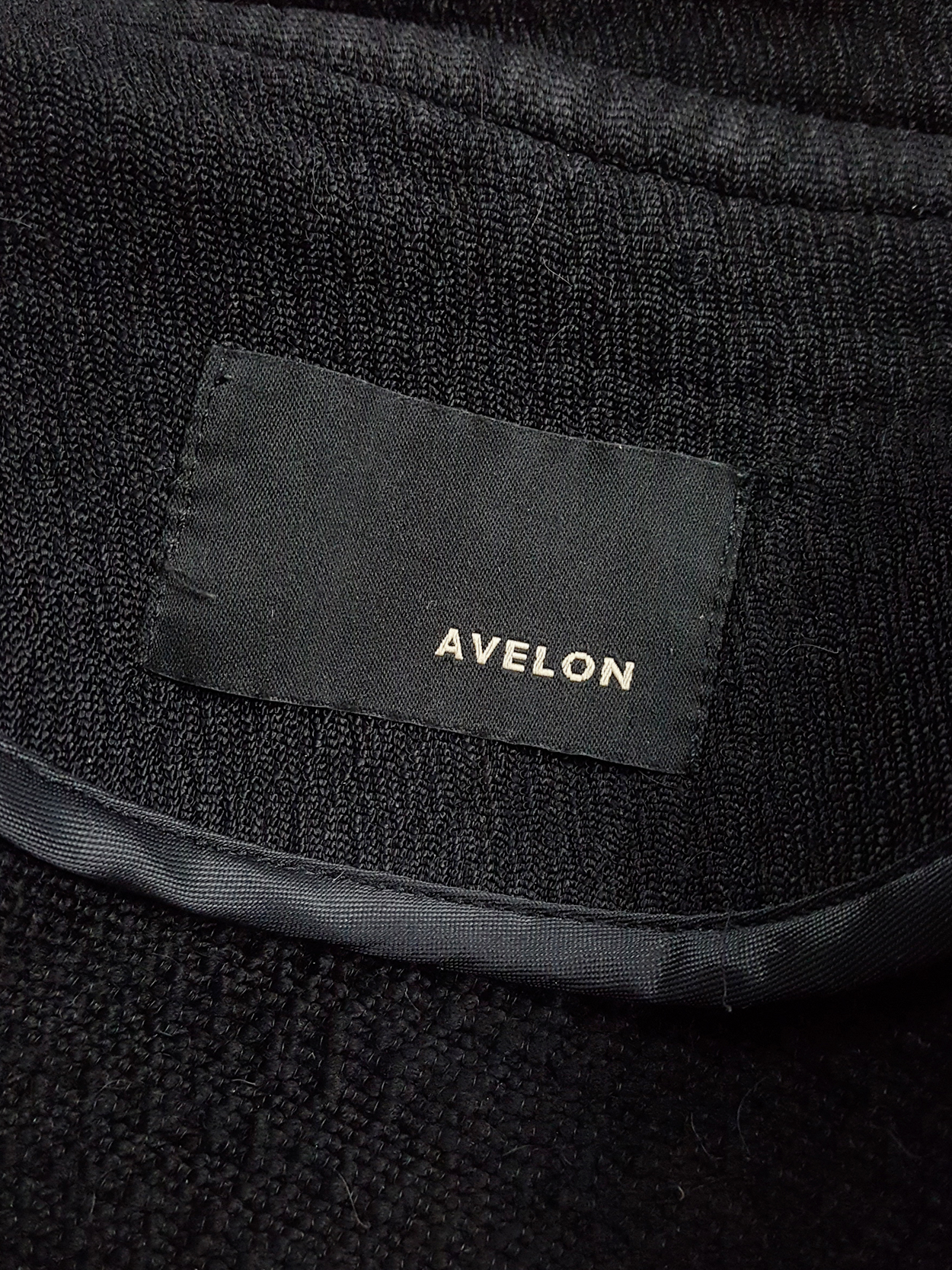Avelon black bomber jacket with frayed trims and copper zipper - V A N ...