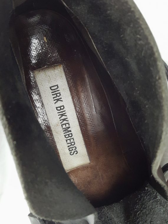 vaniitas Dirk Bikkembergs black mountaineering boots with metal heel archive 1997 125117