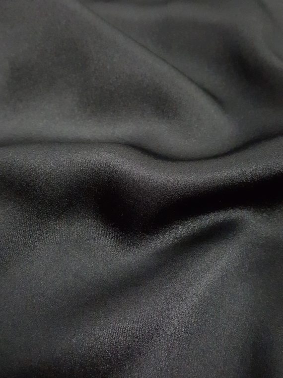 vaniitas Haider Ackermann black minimalist dress with blue color blocking spring 2014 102533