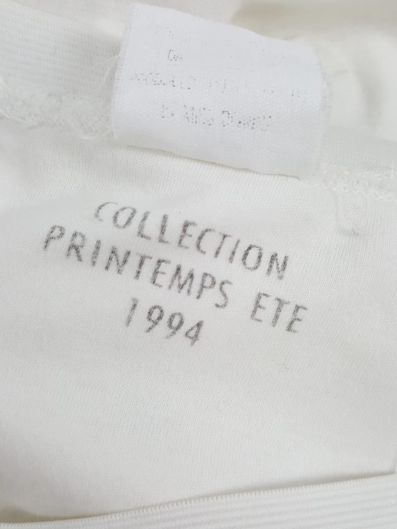 vaniitas Maison Martin Margiela white underwear-style leggings spring 1994 archive 145705