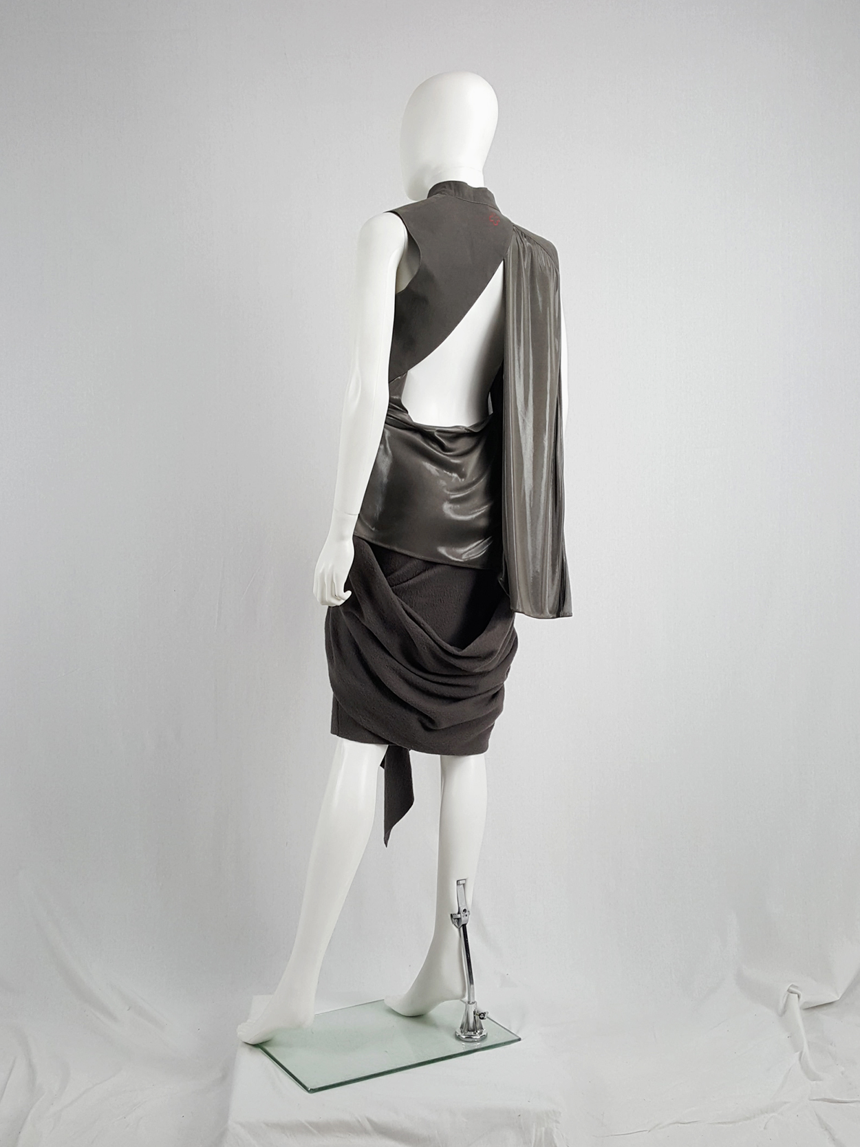 A.F. Vandevorst bronze draped top with open back — spring 2011 - V A N ...