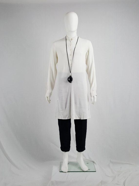 vaniitas vintage Ann Demeulemeester mens white oversized shirt spring 1994 112453