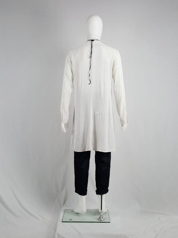 vaniitas vintage Ann Demeulemeester mens white oversized shirt spring 1994 112613