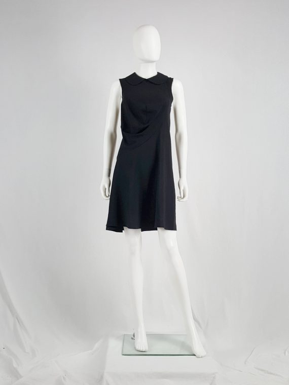 vaniitas vintage Comme des Garcons black deformed dress with round collar spring 1995 161857