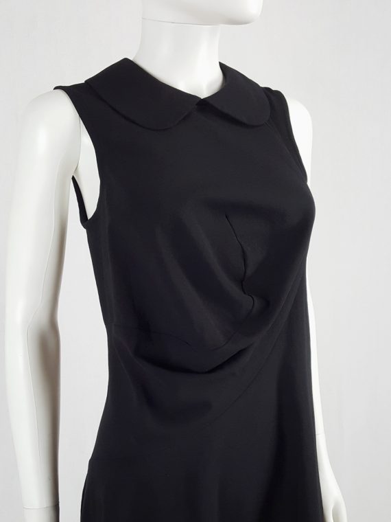 vaniitas vintage Comme des Garcons black deformed dress with round collar spring 1995 162005(0)