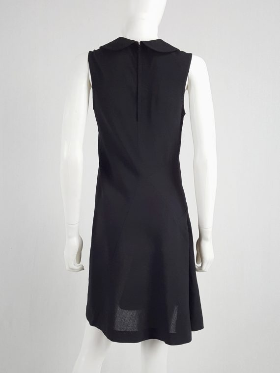 vaniitas vintage Comme des Garcons black deformed dress with round collar spring 1995 162127