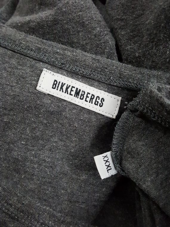 vaniitas vintage Dirk Bikkembergs grey oversized jumper with black shoulder patch150503