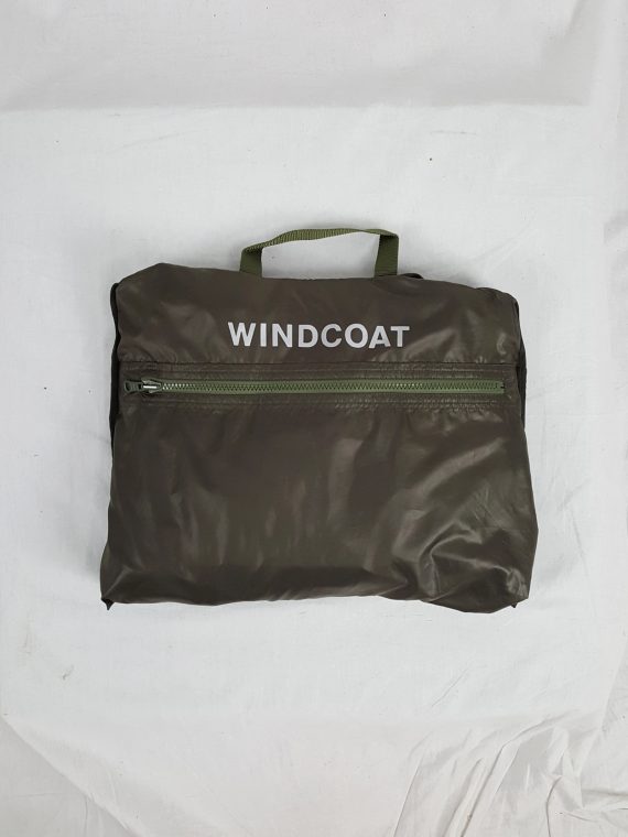 vaniitas vintage Issey Miyake Windcoat khaki oversized parka that folds into a bag 144650