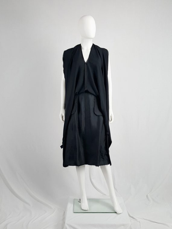 vaniitas vintage Maison Martin Margiela black transformable dress into skirt runway spring 2003 133252