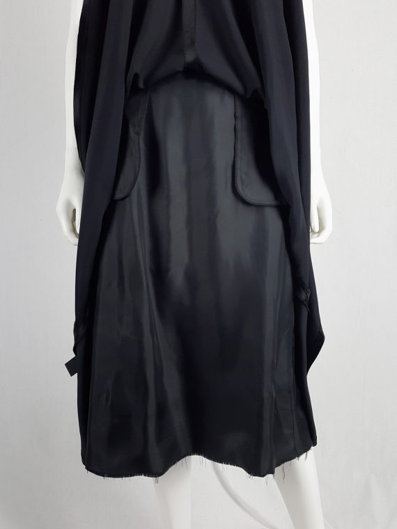 vaniitas vintage Maison Martin Margiela black transformable dress into skirt runway spring 2003 133504