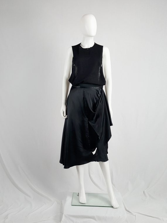 vaniitas vintage Maison Martin Margiela black transformable dress into skirt runway spring 2003 133847