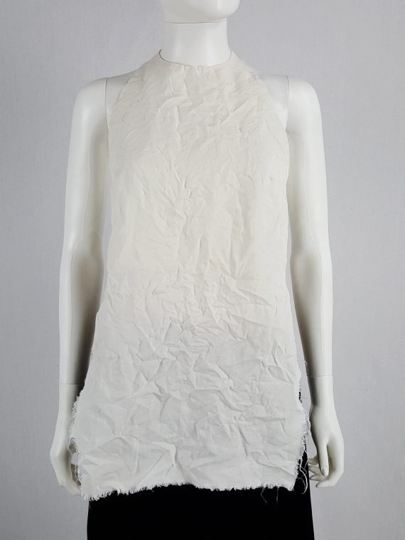 vaniitas vintage Maison Martin Margiela white wrinkled apron spring 1999 archive101006