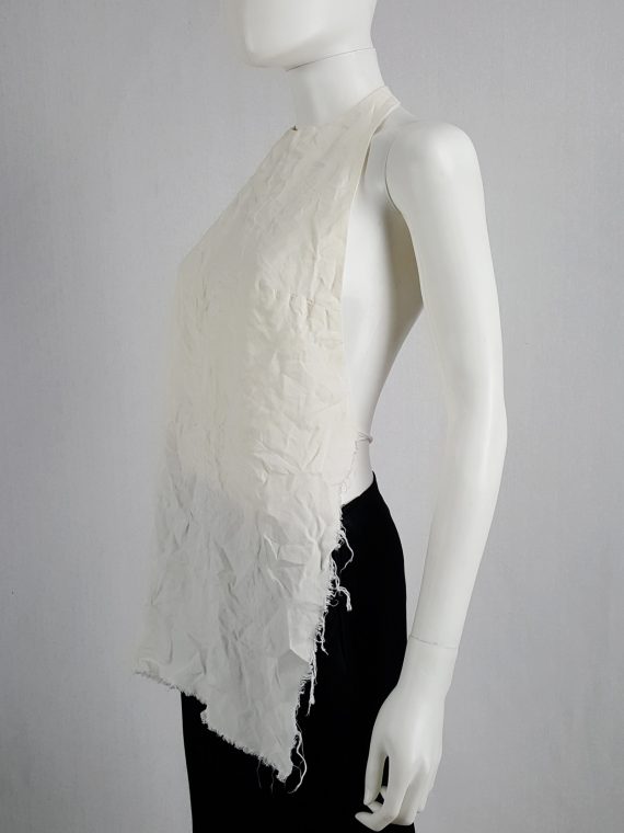 vaniitas vintage Maison Martin Margiela white wrinkled apron spring 1999 archive101117