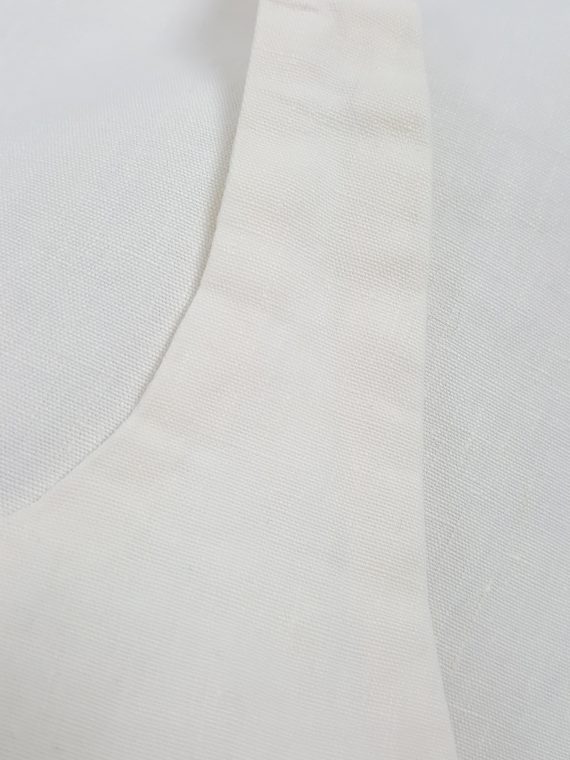 vaniitas vintage Maison Martin Margiela white wrinkled apron spring 1999 archive142426(0)