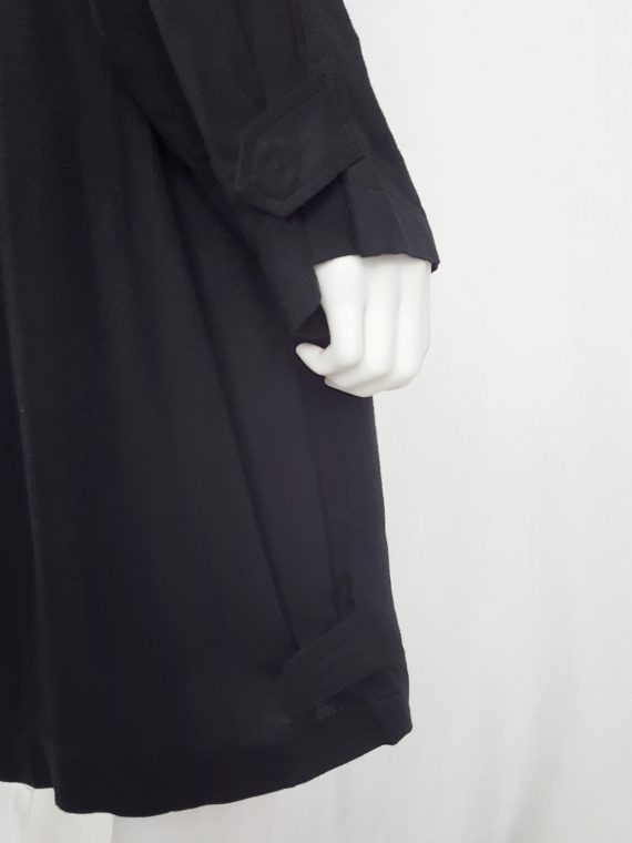 vintage Ann Demeulemeester black bomber-style dress 134452